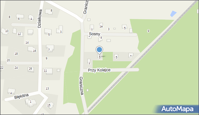 Marylka, Przy Kolejce, 3, mapa Marylka