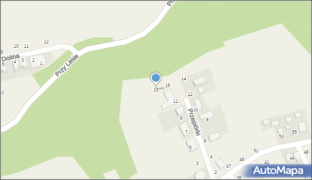 Masłomiąca, Przepiórki, 13, mapa Masłomiąca