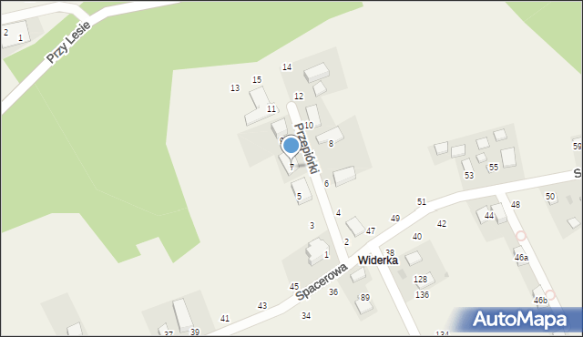 Masłomiąca, Przepiórki, 7, mapa Masłomiąca