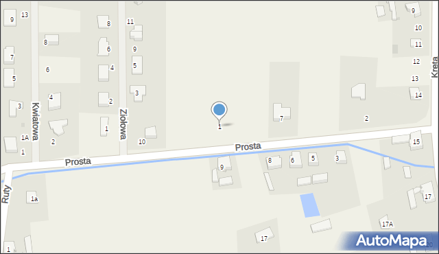 Maszewo, Prosta, 1, mapa Maszewo