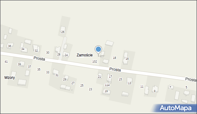 Maszków, Prosta, 20, mapa Maszków