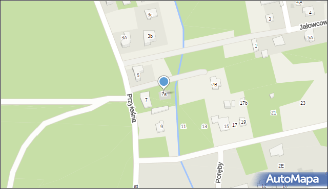 Michałów-Grabina, Przyleśna, 7a, mapa Michałów-Grabina