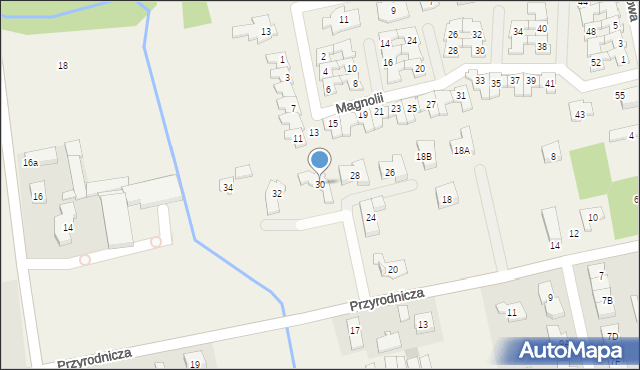 Michałów-Grabina, Przyrodnicza, 30, mapa Michałów-Grabina