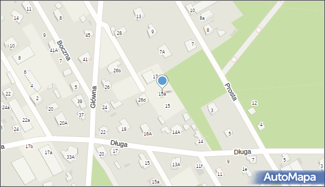 Michałów-Reginów, Prosta, 15a, mapa Michałów-Reginów