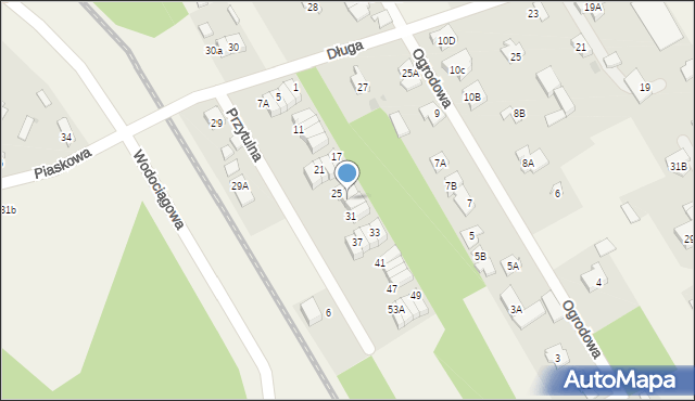 Michałów-Reginów, Przytulna, 27A, mapa Michałów-Reginów