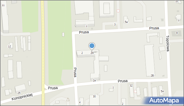 Miechów, Prusa Bolesława, 2A, mapa Miechów
