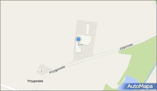 Miejsce, Przygorzele, 7, mapa Miejsce