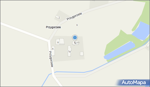 Miejsce, Przygorzele, 7b, mapa Miejsce