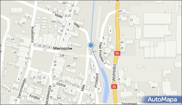 Mieroszów, Przejazd, 1, mapa Mieroszów