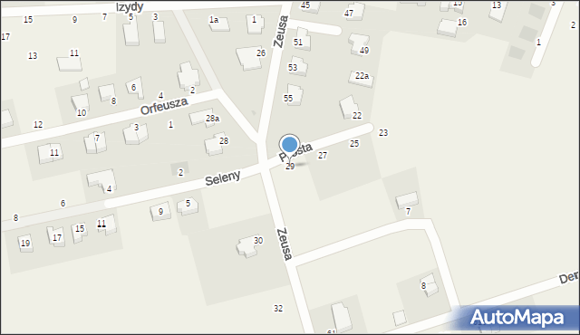 Mierzyn, Prosta, 29, mapa Mierzyn