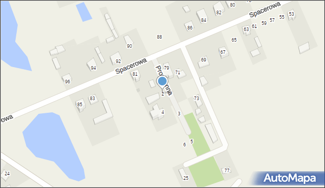 Miętne, Promienna, 2, mapa Miętne