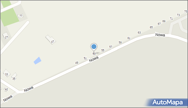 Miętne, Przemysłowa, 53, mapa Miętne