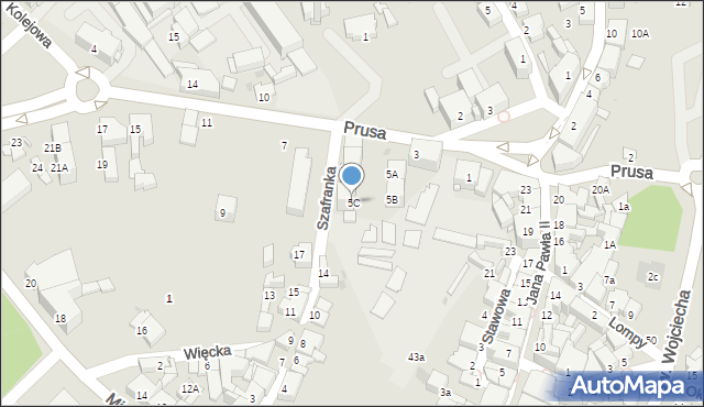 Mikołów, Prusa Konstantego, 5C, mapa Mikołów