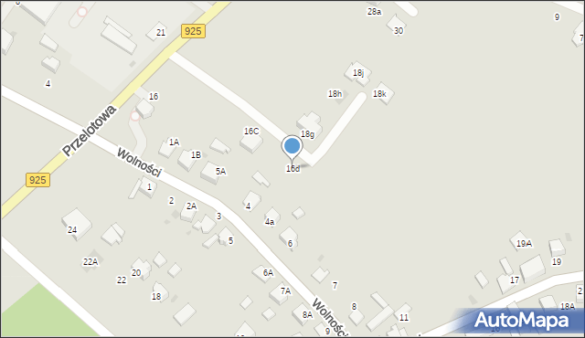 Mikołów, Przelotowa, 16d, mapa Mikołów