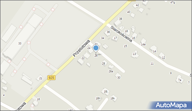 Mikołów, Przelotowa, 26, mapa Mikołów