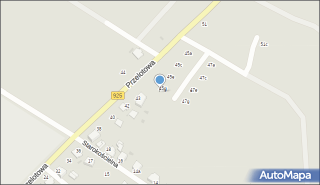 Mikołów, Przelotowa, 45h, mapa Mikołów