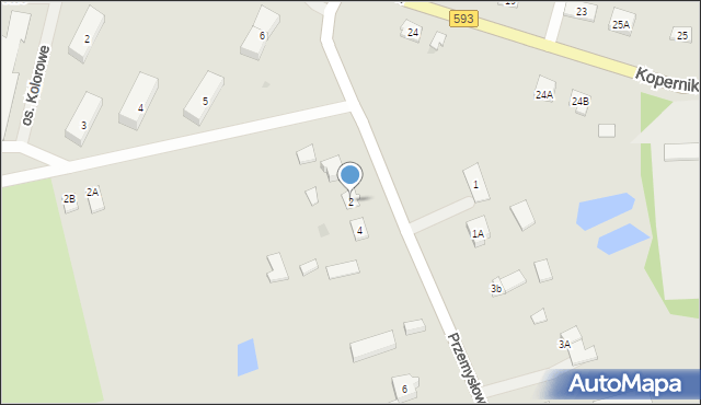 Miłakowo, Przemysłowa, 2, mapa Miłakowo