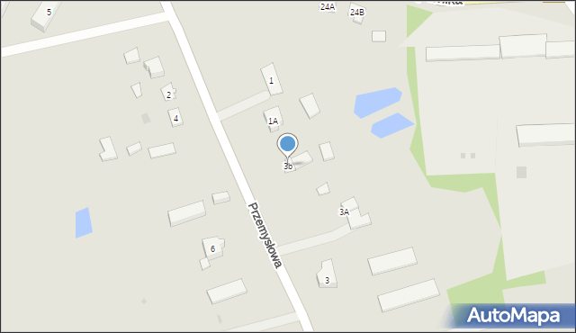 Miłakowo, Przemysłowa, 3b, mapa Miłakowo