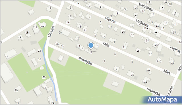 Milanówek, Promyka, 4, mapa Milanówek