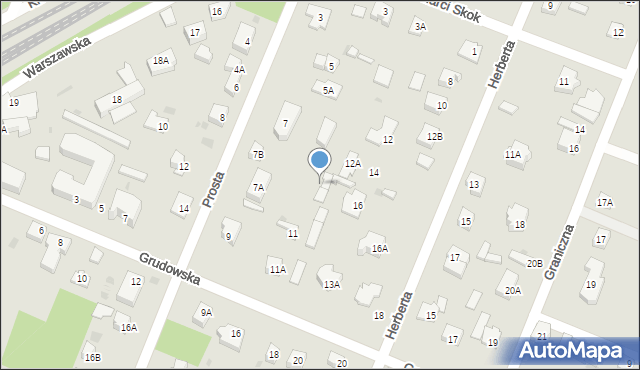 Milanówek, Prosta, 7c, mapa Milanówek