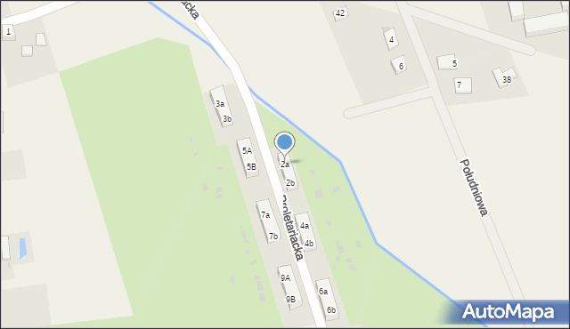 Miłkowice, Proletariacka, 2a, mapa Miłkowice