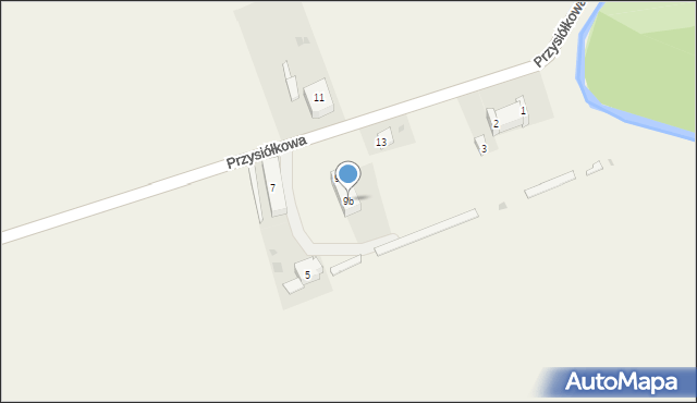 Mirosławice, Przysiółkowa, 9b, mapa Mirosławice