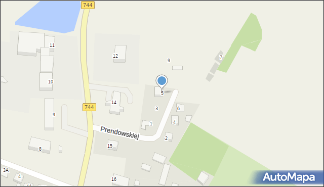 Mirzec, Prendowskiej Jadwigi, 5, mapa Mirzec