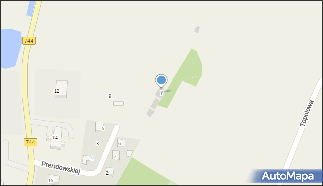 Mirzec, Prendowskiej Jadwigi, 7, mapa Mirzec