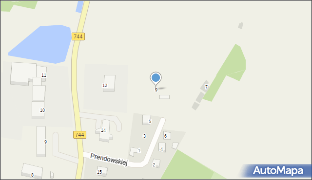 Mirzec, Prendowskiej Jadwigi, 9, mapa Mirzec