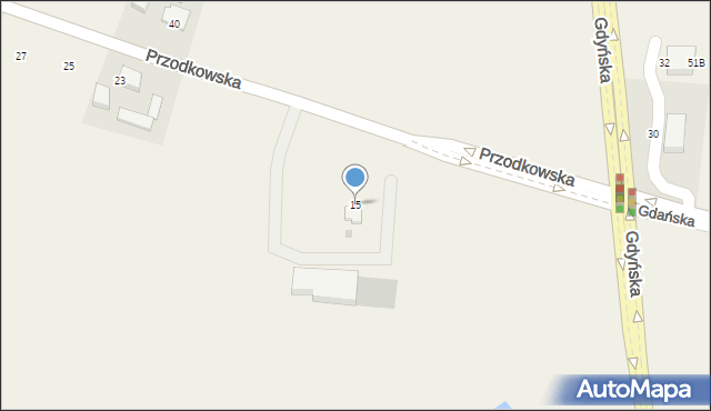 Miszewo, Przodkowska, 15, mapa Miszewo