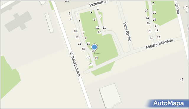 Młochów, Przekorna, 17, mapa Młochów