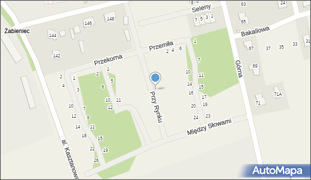 Młochów, Przy Rynku, 11, mapa Młochów