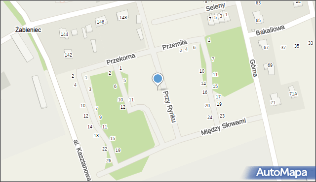 Młochów, Przy Rynku, 12, mapa Młochów