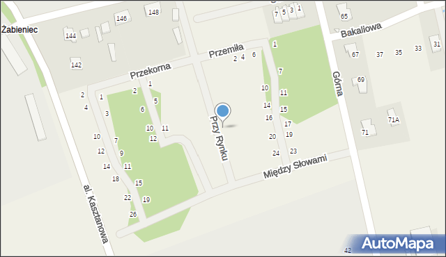 Młochów, Przy Rynku, 15, mapa Młochów