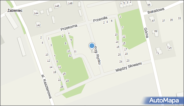 Młochów, Przy Rynku, 16, mapa Młochów