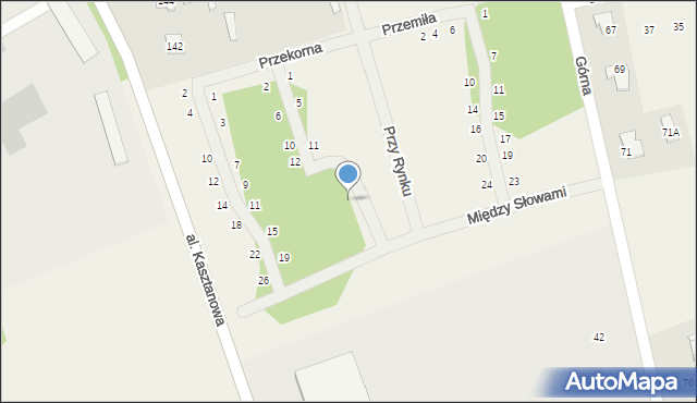 Młochów, Przy Rynku, 22, mapa Młochów