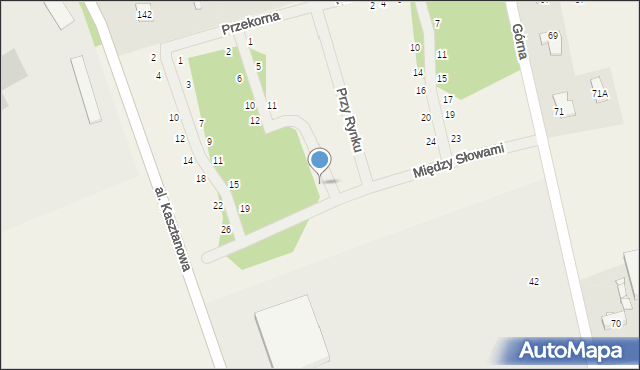 Młochów, Przy Rynku, 28, mapa Młochów