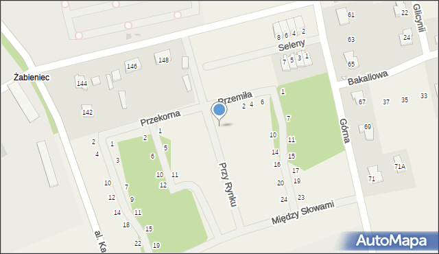 Młochów, Przy Rynku, 3, mapa Młochów