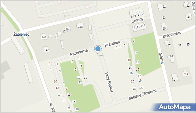 Młochów, Przy Rynku, 4, mapa Młochów