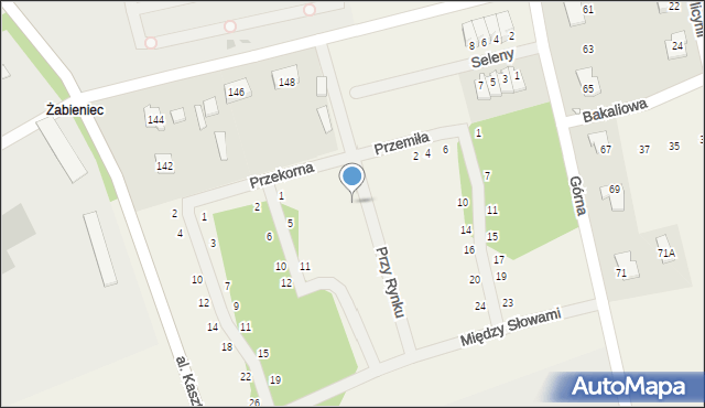 Młochów, Przy Rynku, 6, mapa Młochów