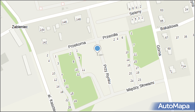 Młochów, Przy Rynku, 8, mapa Młochów