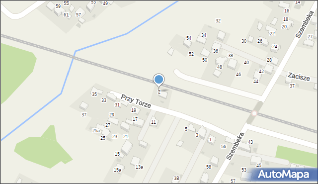 Młoszowa, Przy Torze, 2, mapa Młoszowa