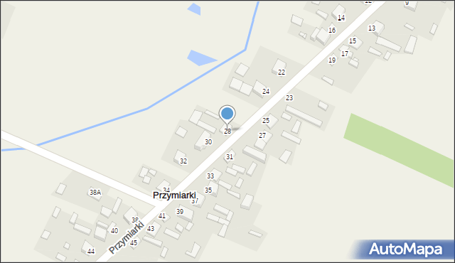 Młynek, Przymiarki, 28, mapa Młynek