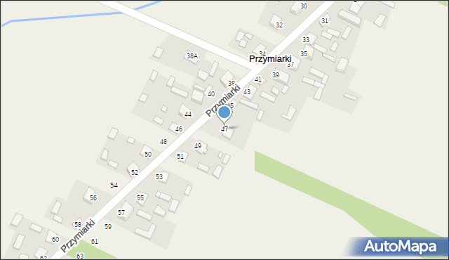 Młynek, Przymiarki, 47, mapa Młynek
