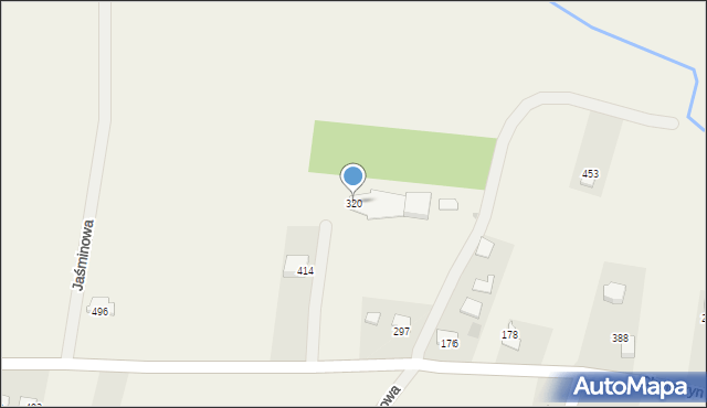 Mników, Pruszkowskiego Witolda, 14, mapa Mników