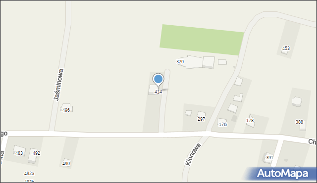 Mników, Pruszkowskiego Witolda, 16, mapa Mników