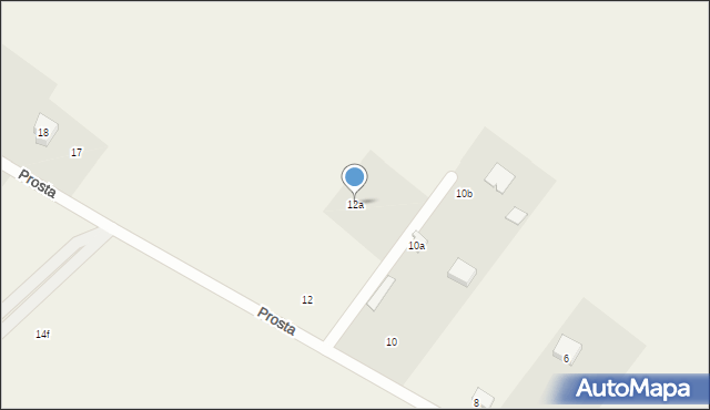 Moczkowo, Prosta, 12a, mapa Moczkowo