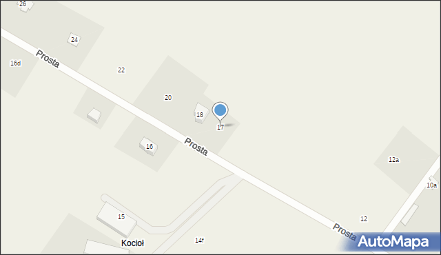Moczkowo, Prosta, 17, mapa Moczkowo
