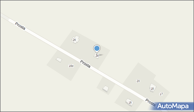 Moczkowo, Prosta, 24, mapa Moczkowo