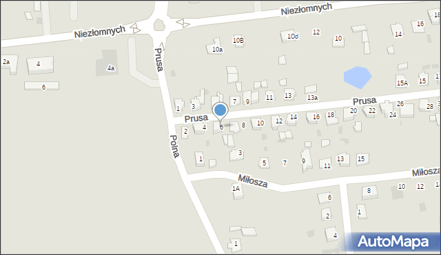 Mogilno, Prusa Bolesława, 6, mapa Mogilno